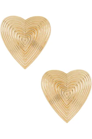 Self-Portrait Heart Ridged Earrings
