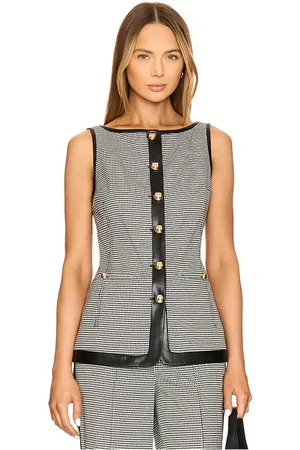 Simkhai Cressida Sleeveless Button Top