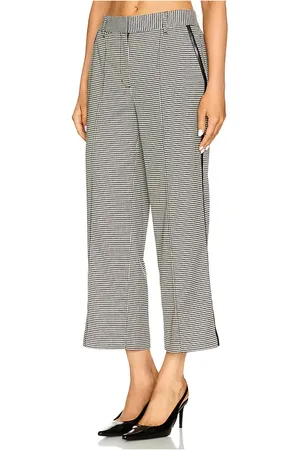 Simkhai Miki Cropped Button Hem Pant
