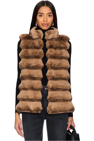 JOCELYN Plush Faux Fur Reversible Vest