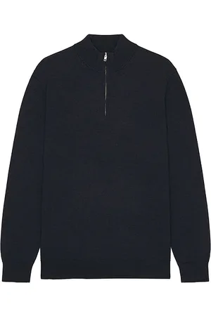 NN.07 Sergio Zip Mock Neck Sweater