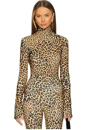 Norma Kamali Slim Fit Long Sleeve Turtleneck Top