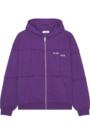 FLÂNEUR Cut And Sew Zip-up Hoodie