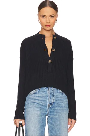 Free People Cocoa Henley Pullover