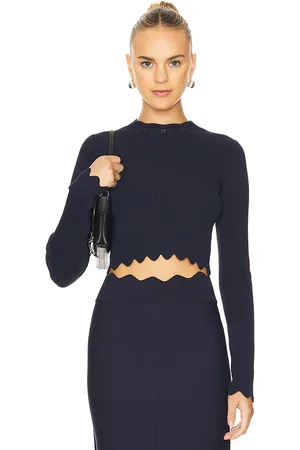 CLEA Blanca Scalloped Knit Top