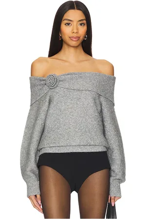 525 America Elizabeth Rosettes Off The Shoulder Pullover