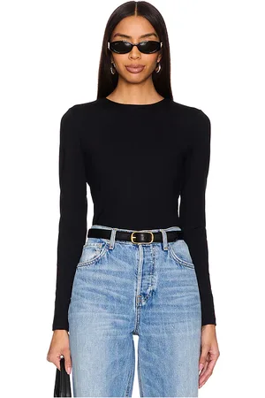 Susana Monaco Crew Neck Long Sleeve Top