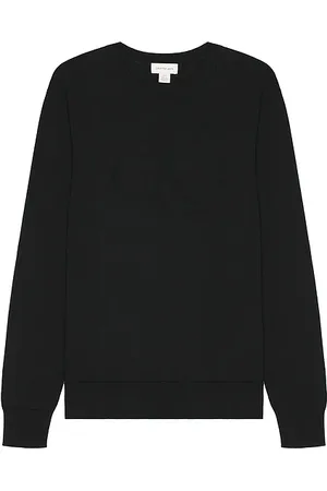 Calvin Klein Tonal Logo Smooth Cotton Crewneck Sweater