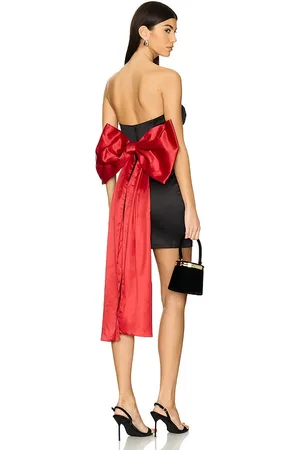 Bardot Eleni Bow Back Satin Dress