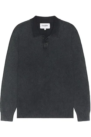 Corridor Long Sleeve Rice Stitch Polo