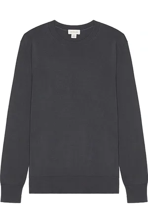 Calvin Klein Tonal Logo Smooth Cotton Crewneck Sweater