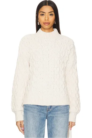 Sanctuary Cable Mock Neck Sweater