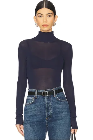 EAVES Alexander Sheer Turtleneck Sweater