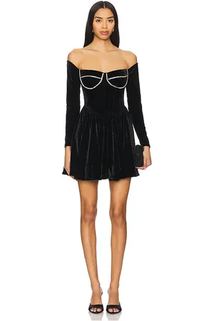 Bardot Emlyn Velour Mini Dress