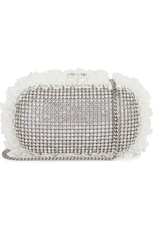 Self-Portrait X Christopher Kane Crystal Lace Detail Clutch