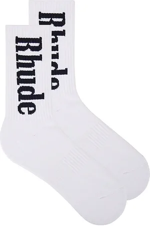Rhude Vertical Logo Socks