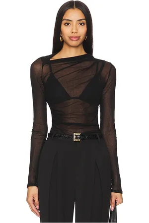 ENZA COSTA Long Sleeve Slash Top