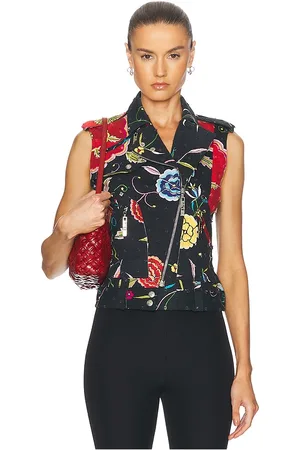 SIEDRES Dior John Galliano Floral Moto Vest