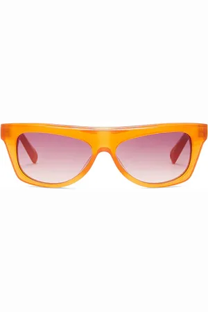 Jacquemus Pina Sunglasses Milky Amber Silver & Rose