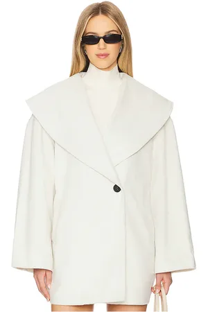 WeWoreWhat Shawl Collar Wool Coat