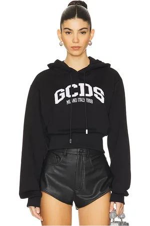 GCDS Logo Crop Hoodie