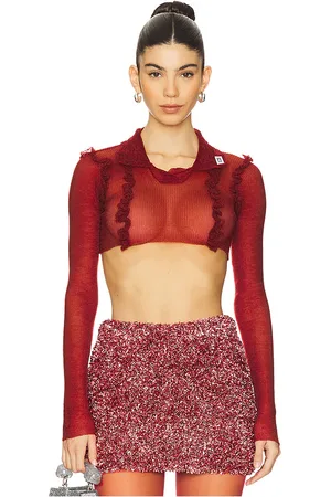 GCDS Celluloid Knit Crop Polo