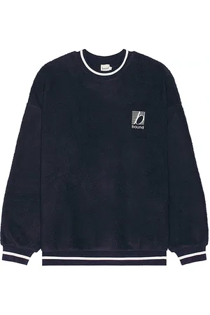 Bound Reverse Fleece Grid Sweater