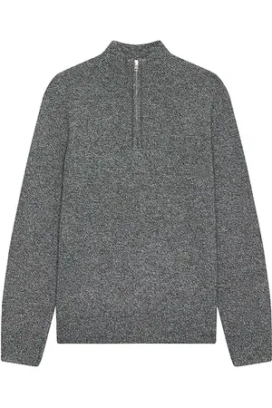 CLUB MONACO Cash Blend Quarter Zip Sweater