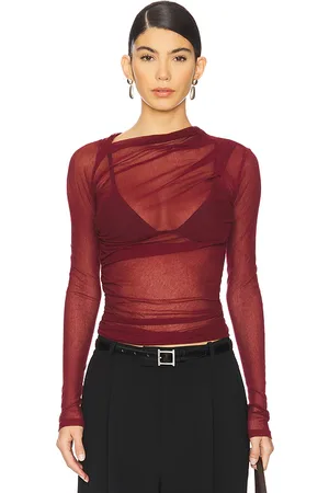 ENZA COSTA Long Sleeve Slash Top