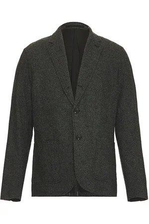 CLUB MONACO Wool Houndstooth Blazer
