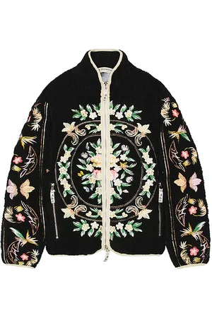 ADVISORY BOARD CRYSTALS Floral Fleece Zip Up