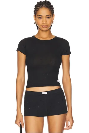 Alexander Wang Hotfix Short Sleeve Crewneck Tee