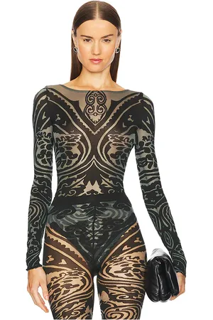 Wolford X Etro Body Tattoo String Bodysuit