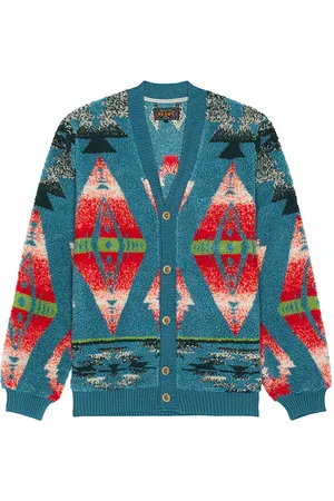 Beams Cardigan Boa Jacquard