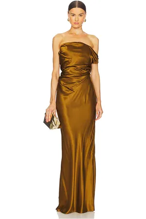 The Sei Strapless Gown With Arm Drape