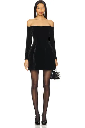 Bardot Nadene Velour Mini Dress