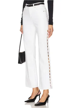 Simkhai Amelia High Rise Pearl Embellished Denim