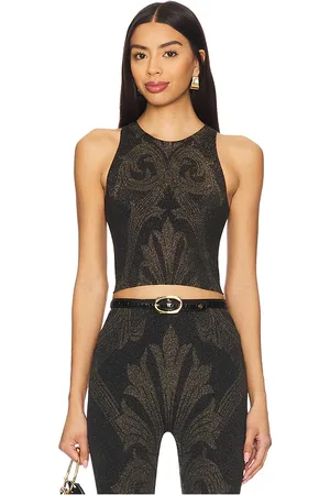Wolford X Etro Metallic Jacquard Crop Top