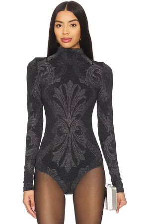 Wolford X Etro Metallic Jacquard Bodysuit