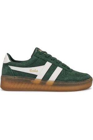 Gola Grandslam Suede Sneaker Evergreen Off White & Gum