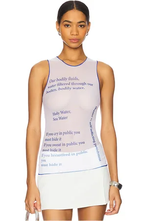 DI PETSA Wet Script Tank Top
