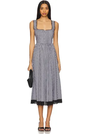 Caroline Constas Alanna Apron Midi Dress