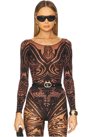 Wolford X Etro Body Tattoo String Bodysuit