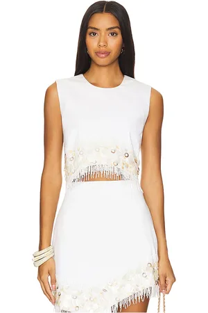 AMUR Antonella Shell Beaded Top