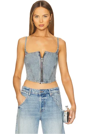 GOOD AMERICAN Denim Bustier