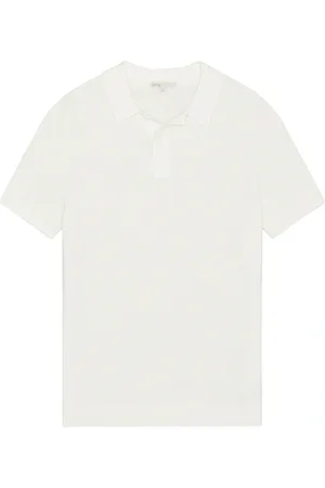 ONIA Cotton Linen Long Sleeve Sweater Polo