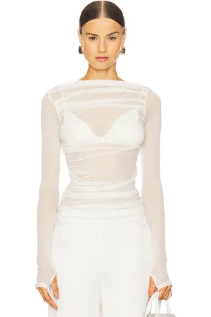 ENZA COSTA Draped Boatneck