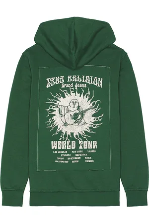 True Religion Blazing Tour Applique Zip Hoodie