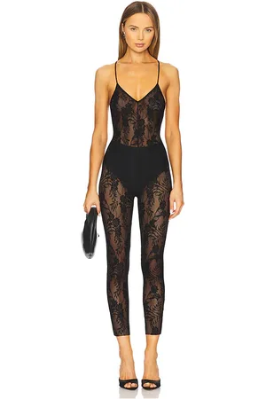 Norma Kamali Low Back Fara Slip Catsuit
