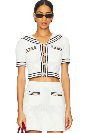 Self-Portrait Textured Knit Top
